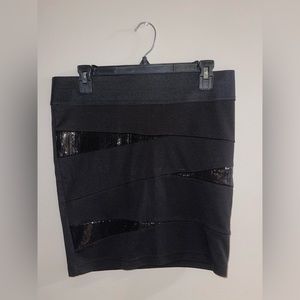 Maurices Black Sequin Mini Skirt - Medium